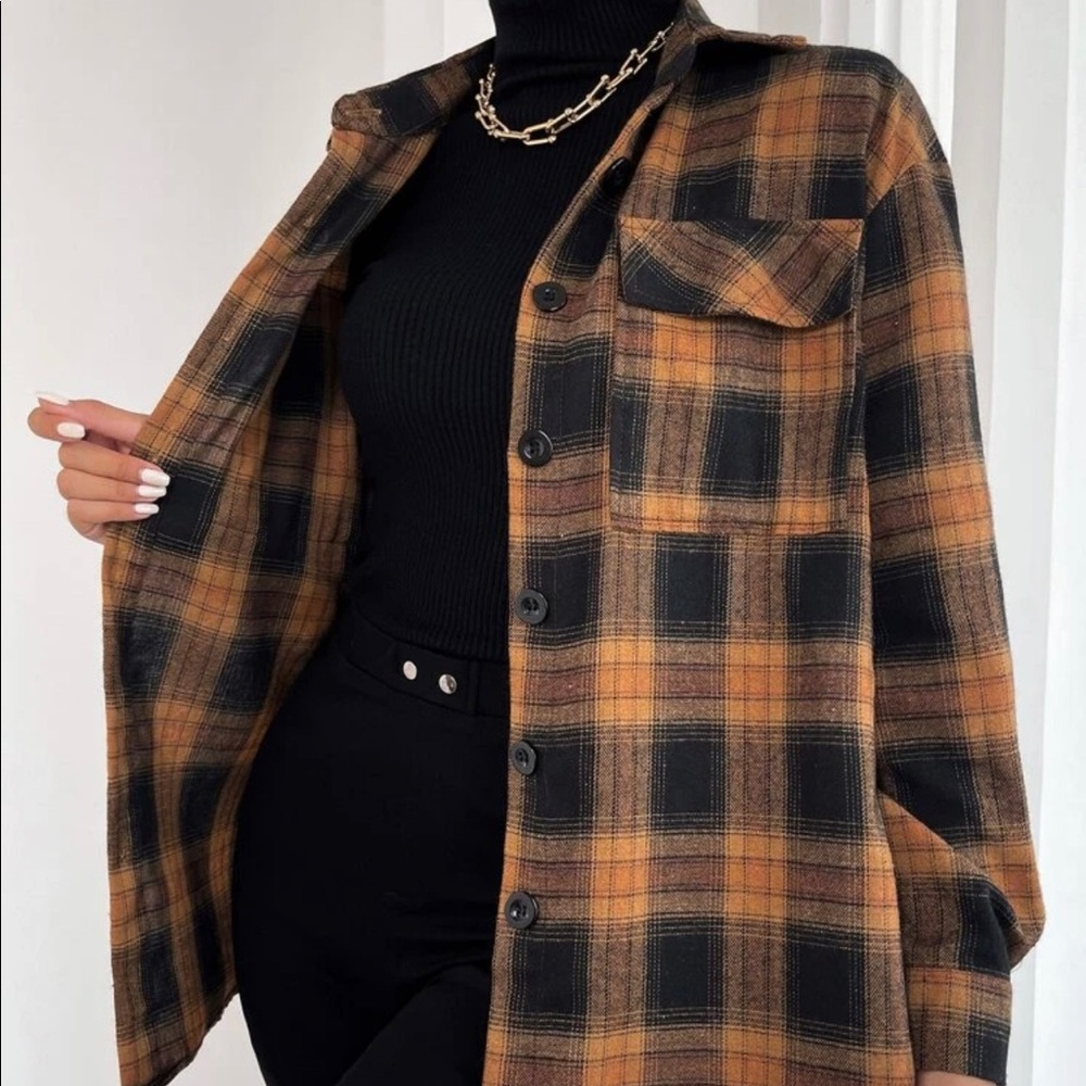 Plaid print shirt